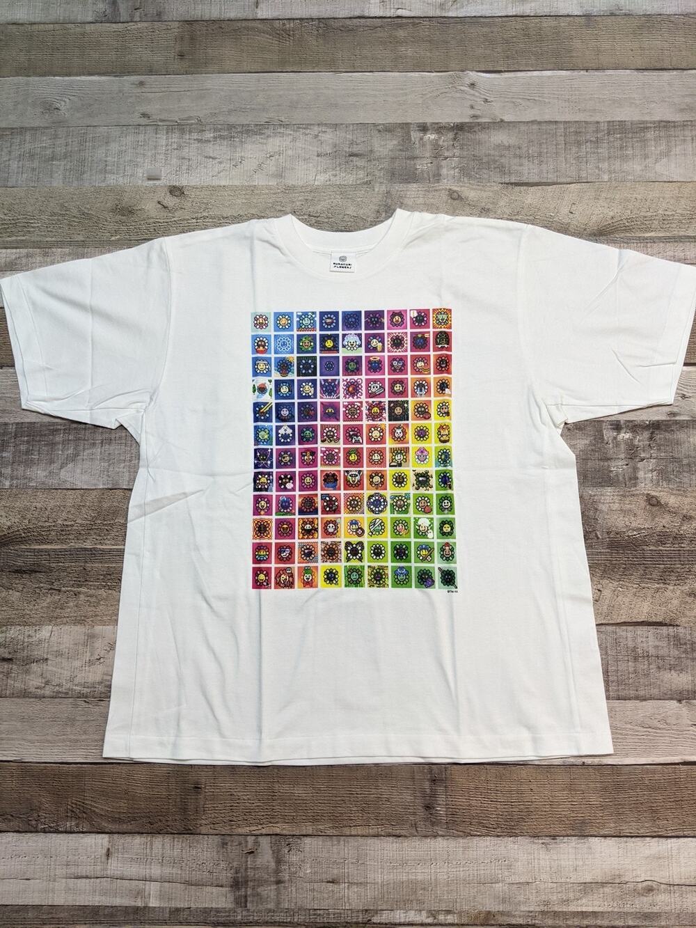 Takashi Murakami "108 Bonno MURAKAMI.FLOWERS" White T-shirt, L, New
